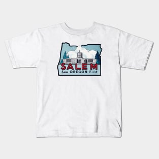 1940s Salem Oregon Kids T-Shirt